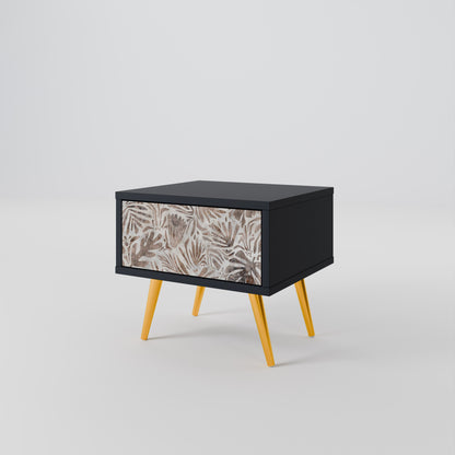 PASSING TIME Nightstand in Black Finish