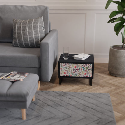 AUTUMN SUNDRIES Nightstand in Black Finish