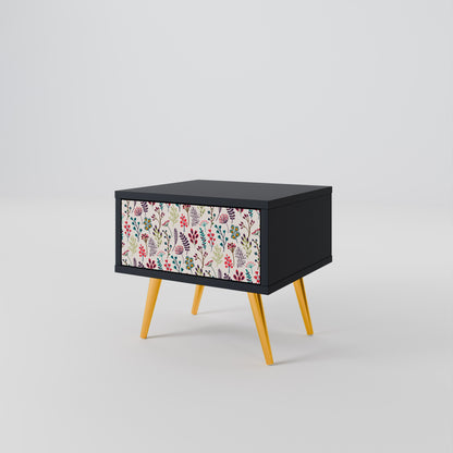 AUTUMN SUNDRIES Nightstand in Black Finish