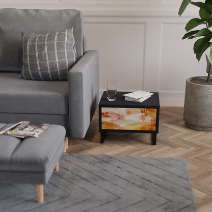 TRACES OF AUTUMN Nightstand in Black Finish