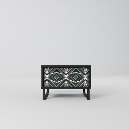 DIMENSION DELIGHTS Nightstand in Black Finish