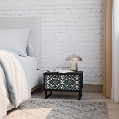 DIMENSION DELIGHTS Nightstand in Black Finish