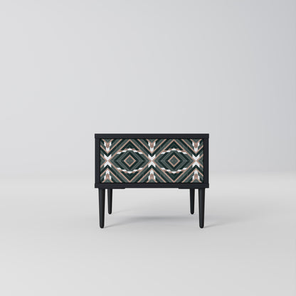 DIMENSION DELIGHTS Nightstand in Black Finish
