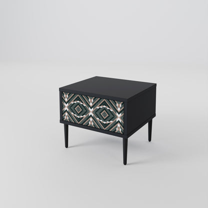 DIMENSION DELIGHTS Nightstand in Black Finish