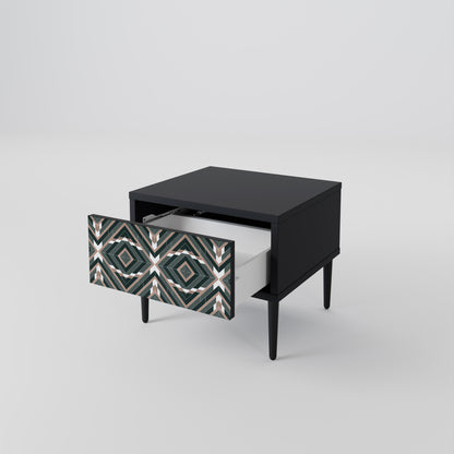 DIMENSION DELIGHTS Nightstand in Black Finish