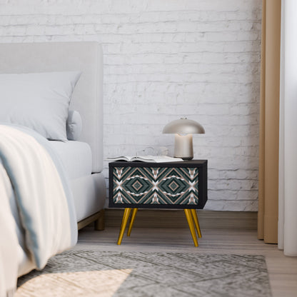 DIMENSION DELIGHTS Nightstand in Black Finish