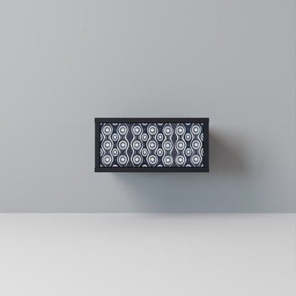 GRAPHITE EYES Nightstand in Black Finish