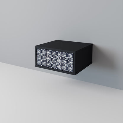 GRAPHITE EYES Nightstand in Black Finish