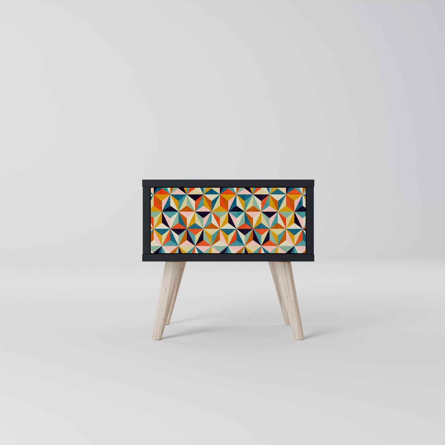 Comodino TESSELATE TREASURES in finitura nera