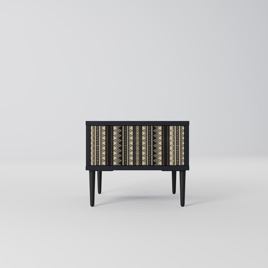AZTEC Nightstand in Black Finish
