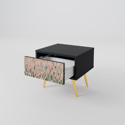 BUILDING THE FUTURE Nightstand in Black Finish