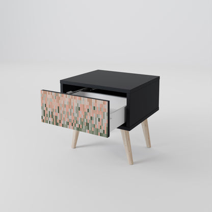 BUILDING THE FUTURE Nightstand in Black Finish