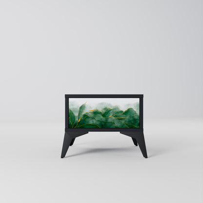 EXPENSIVE NATURE Nightstand in Black Finish