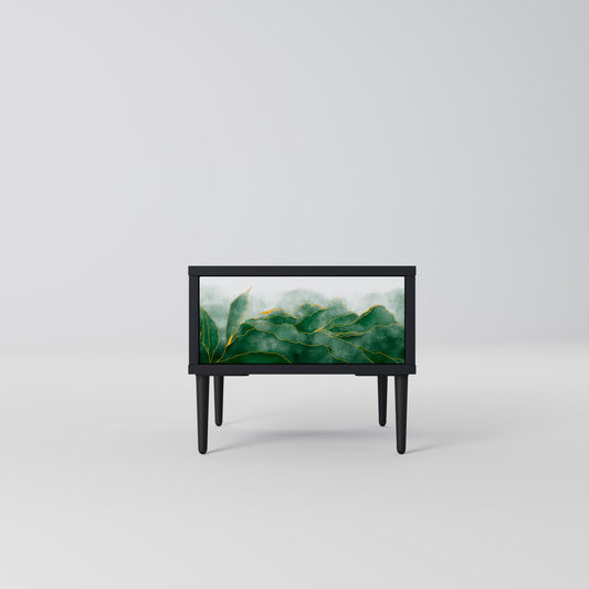 EXPENSIVE NATURE Nightstand in Black Finish