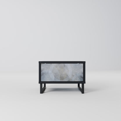 MUTED ARC Nightstand in Black Finish