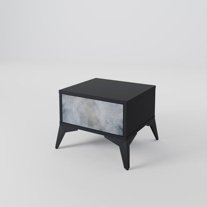 MUTED ARC Nightstand in Black Finish
