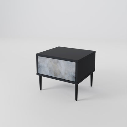 MUTED ARC Nightstand in Black Finish