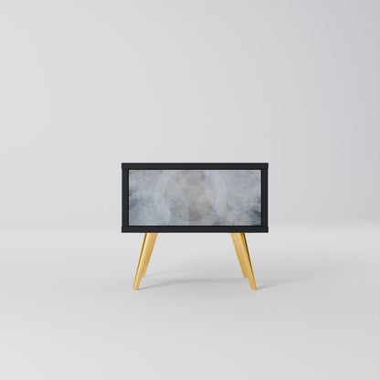 MUTED ARC Nightstand in Black Finish