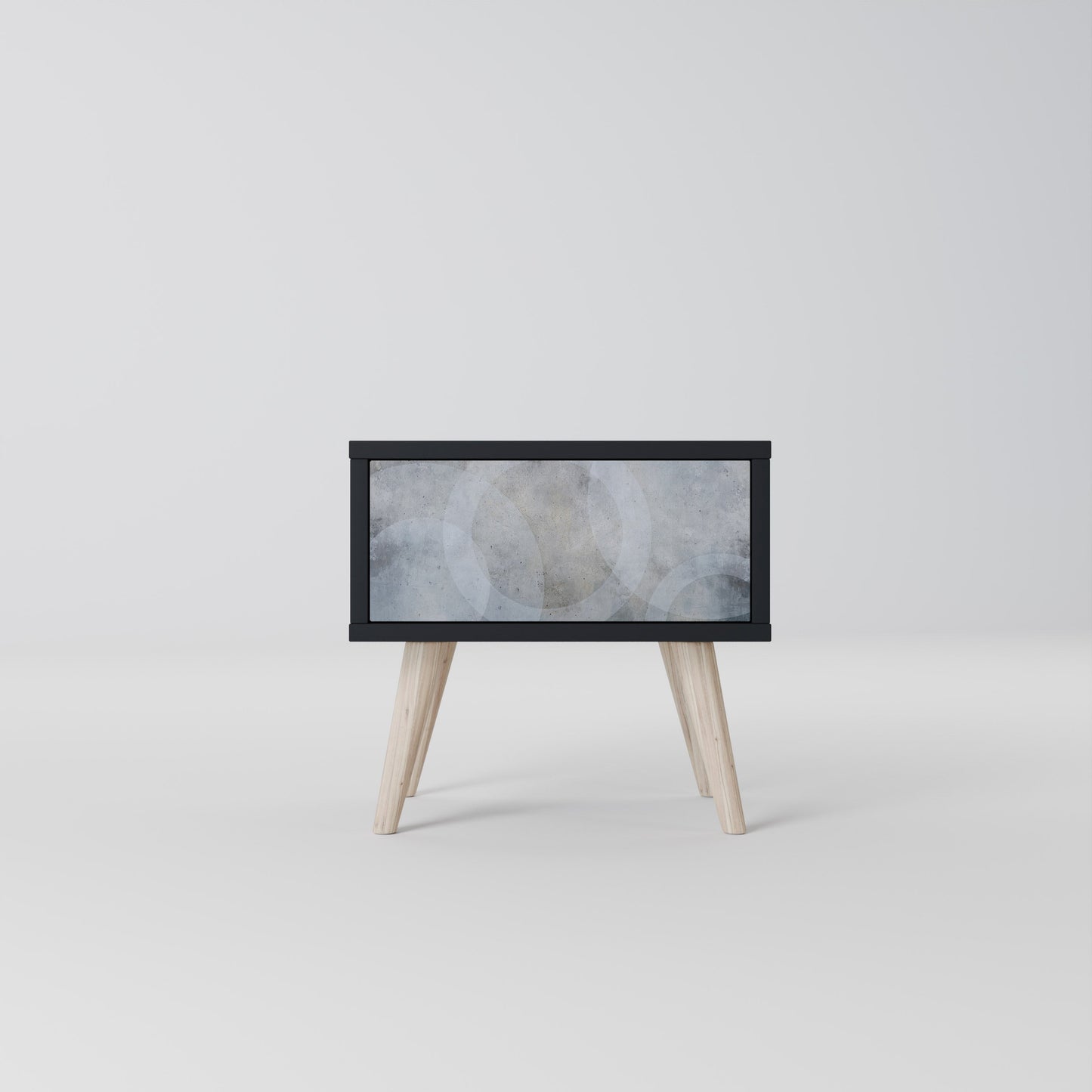 MUTED ARC Nightstand in Black Finish