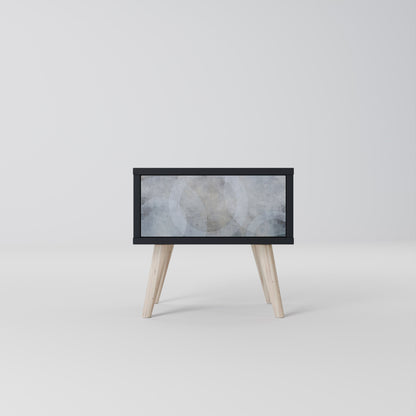 MUTED ARC Nightstand in Black Finish