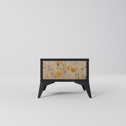 MORNING GLADE Nightstand in Black Finish