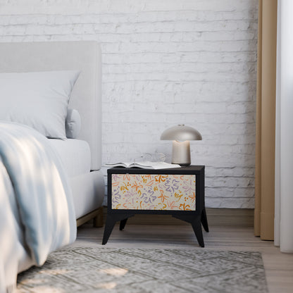 SPRING WHIMSY Nightstand in Black Finish