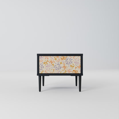 SPRING WHIMSY Nightstand in Black Finish