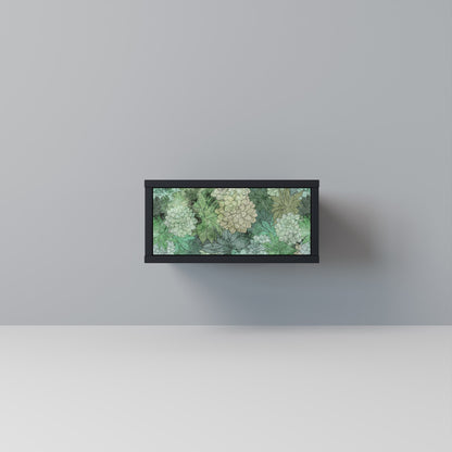 SUCCULENT CLUSTER Nightstand in Black Finish