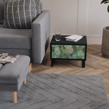 SUCCULENT CLUSTER Nightstand in Black Finish