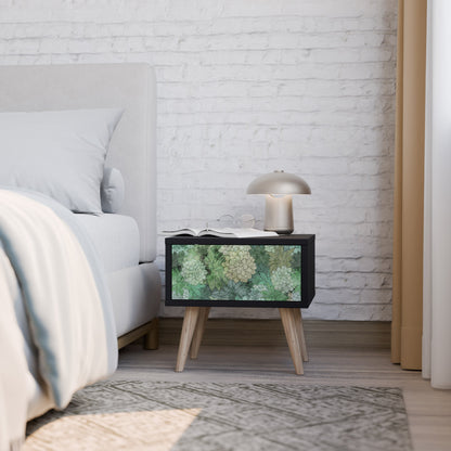 SUCCULENT CLUSTER Nightstand in Black Finish