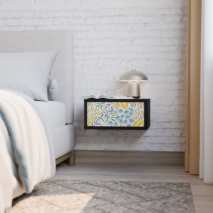 HELLO SPRING Nightstand in Black Finish