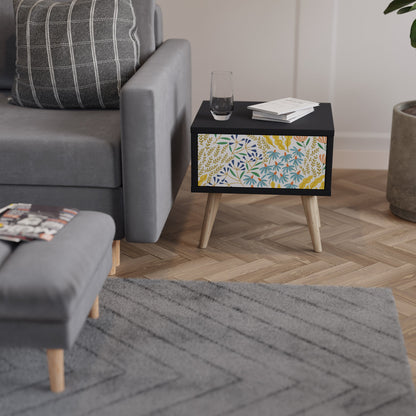 HELLO SPRING Nightstand in Black Finish