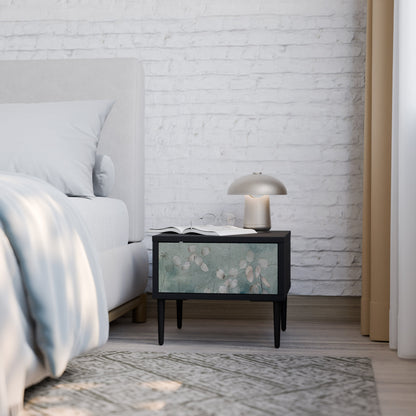 NIGHT LADY Nightstand in Black Finish