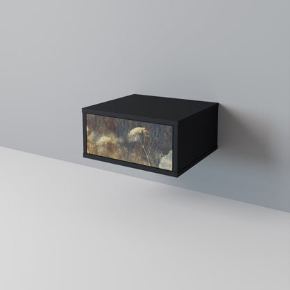 GENTLE POWER Nightstand in Black Finish