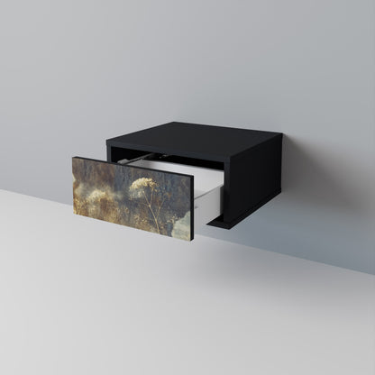 GENTLE POWER Nightstand in Black Finish