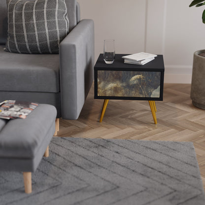 GENTLE POWER Nightstand in Black Finish