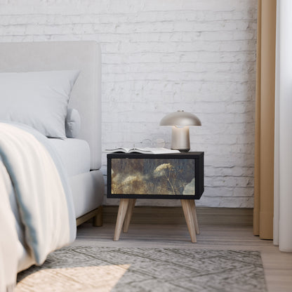 GENTLE POWER Nightstand in Black Finish
