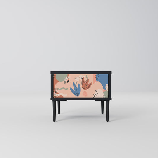 PASTEL DESTINY Nightstand in Black Finish