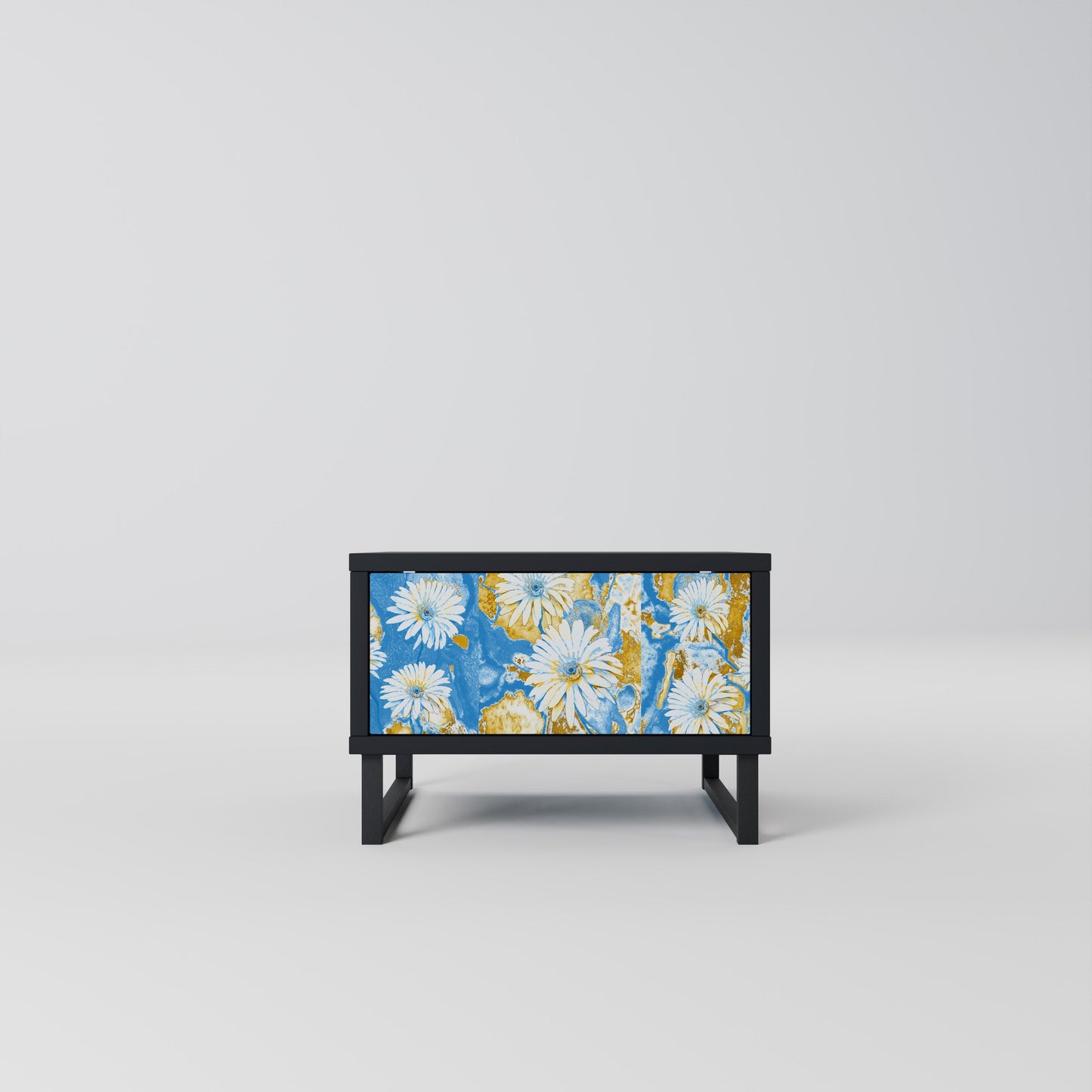 DAISY LUXE Nightstand in Black Finish