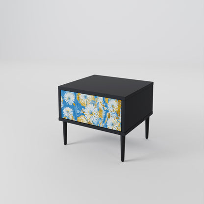 DAISY LUXE Nightstand in Black Finish