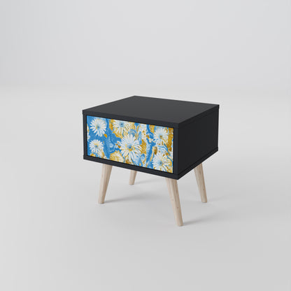 DAISY LUXE Nightstand in Black Finish