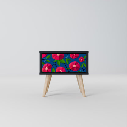 SPRING THOUGHTS Nightstand in Black Finish