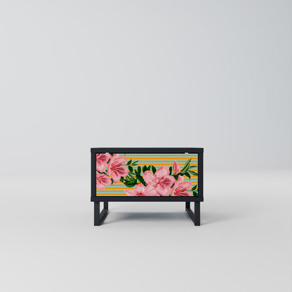 FRAGILE BEAUTY Nightstand in Black Finish