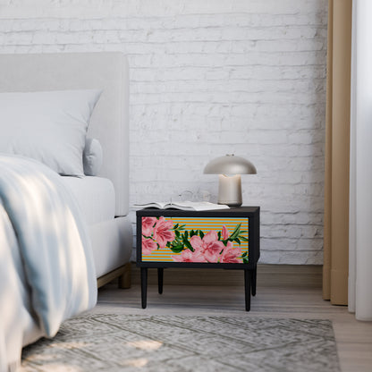 FRAGILE BEAUTY Nightstand in Black Finish