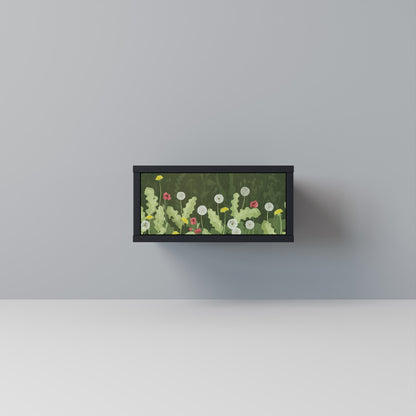 DANDELION AMUSE Nightstand in Black Finish