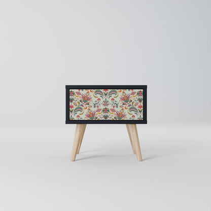 ORGANIC FOLKLORE Nightstand in Black Finish