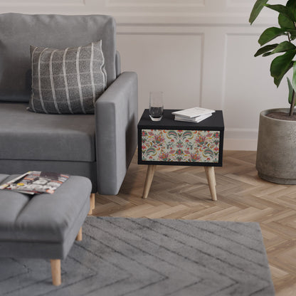 ORGANIC FOLKLORE Nightstand in Black Finish