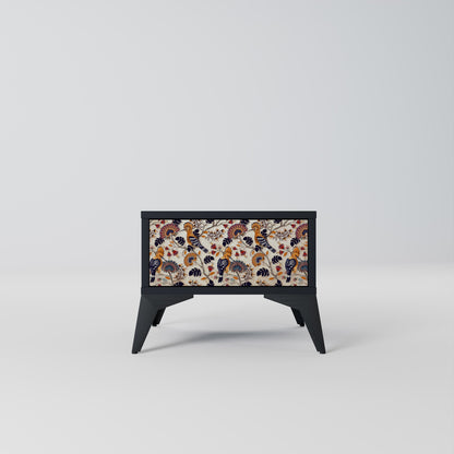 EMINENT HOOPOE Nightstand in Black Finish