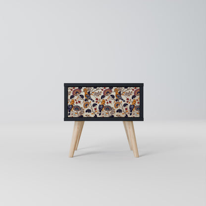 EMINENT HOOPOE Nightstand in Black Finish