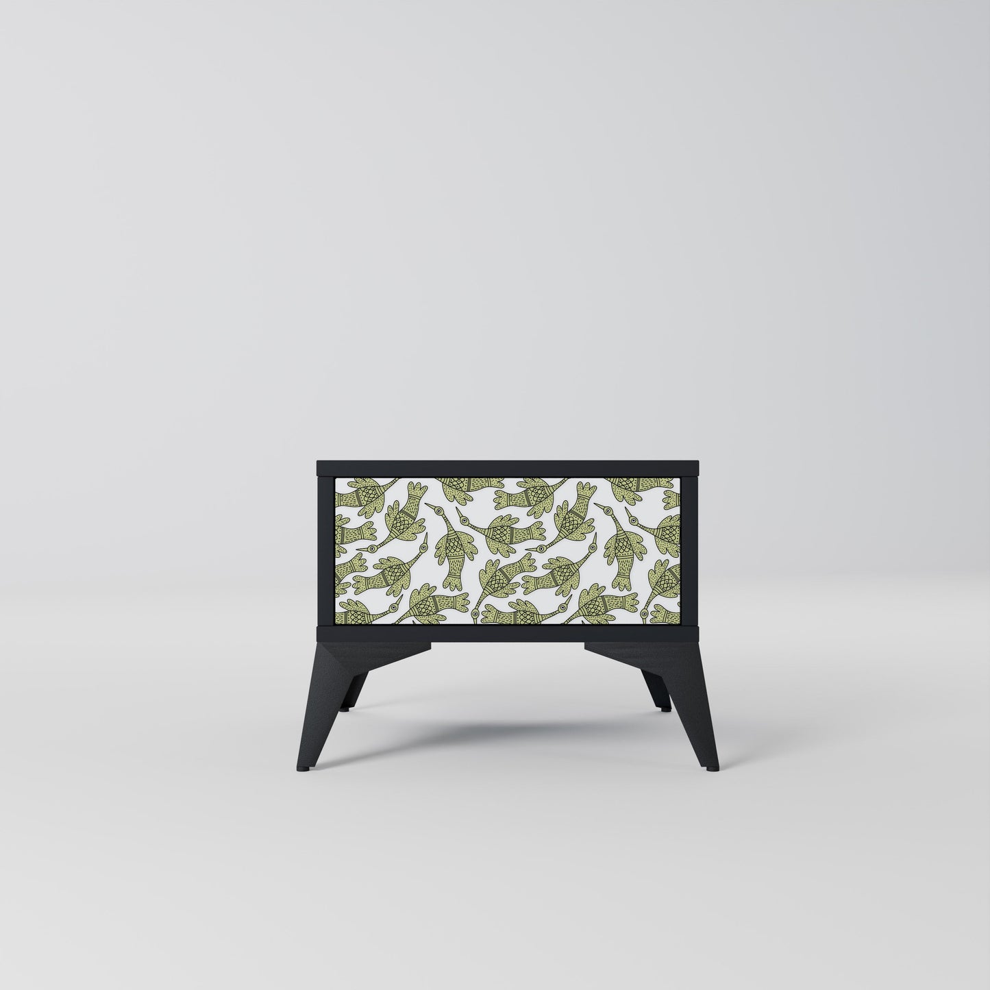 Comodino SEEDLING SONGBIRD con finitura nera